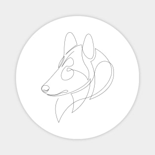 Collie - one line dog Magnet